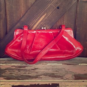 HOBO INTERNATIONAL Red Patent Leather KISS Lock